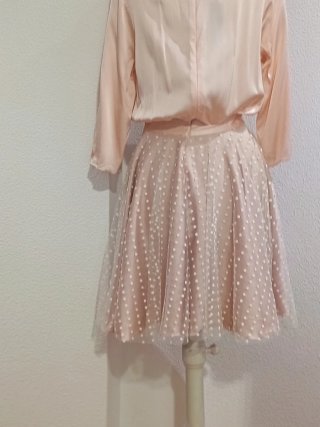 Vestido rosa elegante talla única