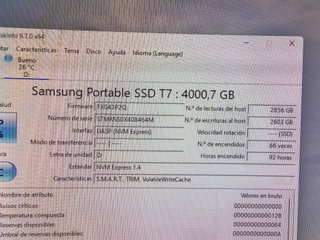 SSD portátil Samsung T7 4TB