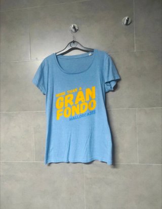Camiseta Gran Fondo Mujer Azul