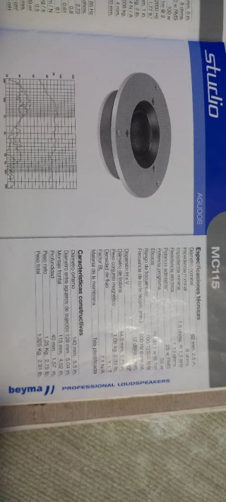 Pareja Altavoces Beyma MC 115