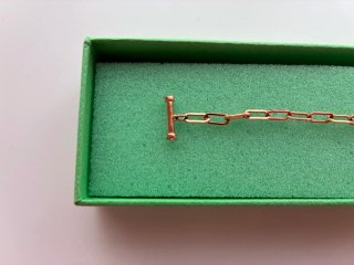 Pulsera Swarovski Oso Rosa Baño Oro