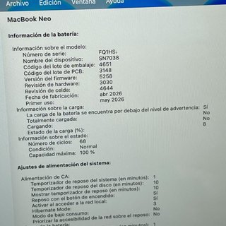 Apple MacBook Neo A18 Pro 8GB 512GB SSD