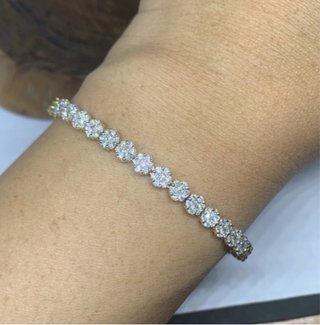 Brazalete Oro 18K Diamantes Naturales 1,54 ct
