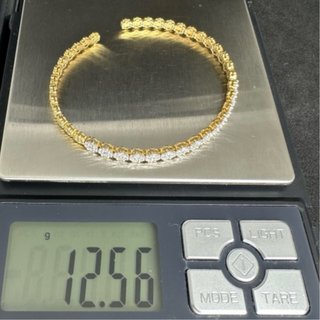 Brazalete Oro 18K Diamantes Naturales 1,54 ct