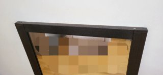 Espejo de pared madera marrón