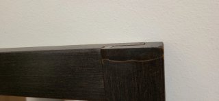 Espejo de pared madera marrón