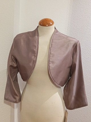 Bolero forrado, beige tostado