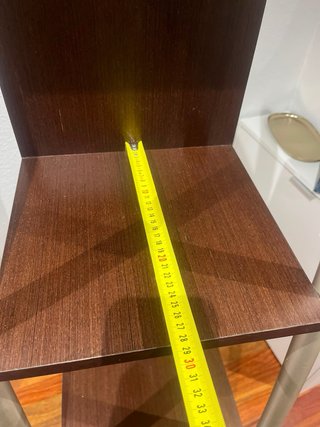 Estantería Escalera Marrón y Plata