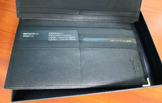 Billetera Montblanc Piel Negra