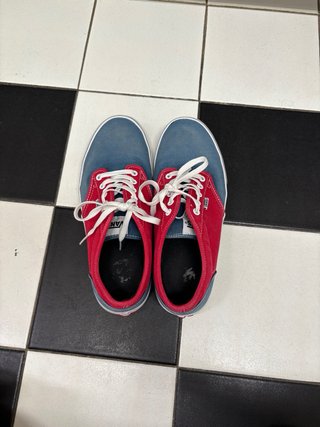 Scarpe Vans Blu e Rosse