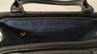 Bolso negro mano-bandolera mujer