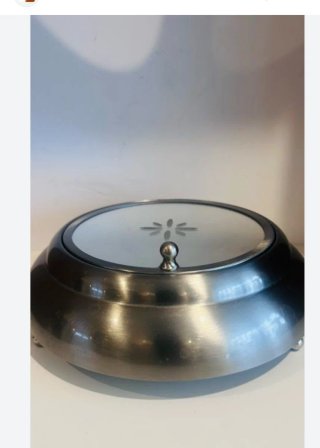 Joyero Ikea plateado con tapa de un espejo