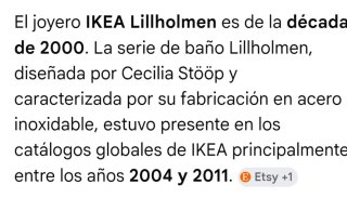 Joyero Ikea plateado con tapa de un espejo