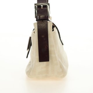 FENDI Zucca Canvas Mamma Baguette Shoulder Bag
