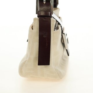 FENDI Zucca Canvas Mamma Baguette Shoulder Bag