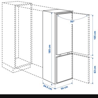 Nevera integrable Ikea