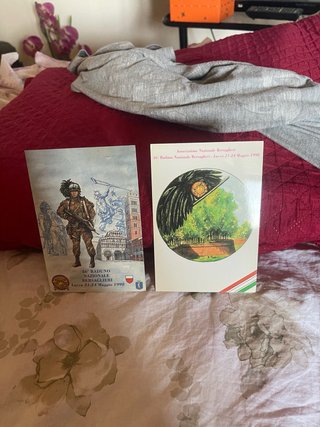 2 cartoline Raduno Nazionale Bersaglieri 1998