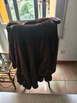 Abrigo zorro plateado