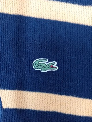Sudadera Lacoste Rayas Azul y Amarillo
