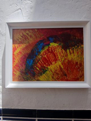 Cuadro abstracto lienzo