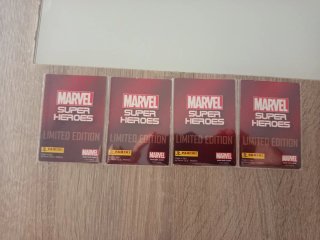 Set 23 Cartas Marvel Comunes + 4 Doradas