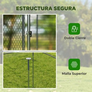 Gallinero Exterior Grande 4x3x1,97m