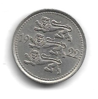 Estonia 5 Marcos 1922 Moneda Antigua