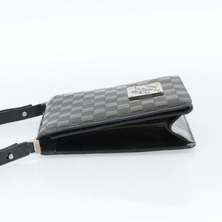 LOUIS VUITTON Damier Vernis Club Bag Green Petrol