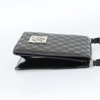 LOUIS VUITTON Damier Vernis Club Bag Green Petrol