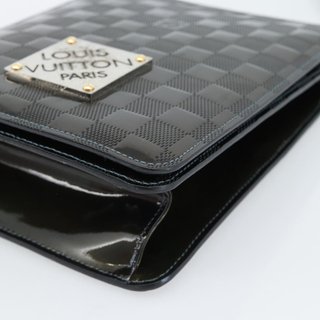 LOUIS VUITTON Damier Vernis Club Bag Green Petrol