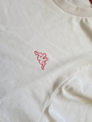 Pijama Kappa Mujer 2 Piezas Talla XL Blanco Rosa