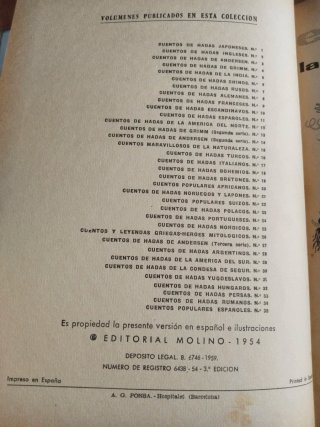 Cuentos de hadas alemanes – Editorial Molino