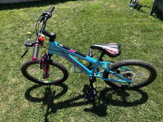 Bicicleta Megamo 20 Niña Azul/Rosa