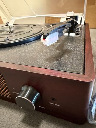 Giradischi Bluetooth Vintage Portatile a 3 Velocità