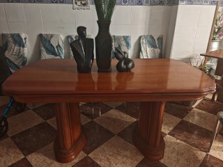 Mesa de salón extensible madera