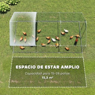 Gallinero Exterior Grande Acero Galvanizado