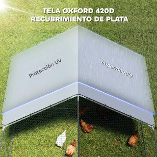 Gallinero Exterior Grande Acero Galvanizado