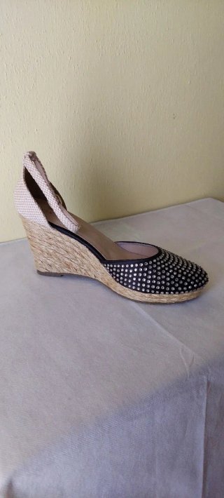 Espadrillas Nere  Zeppa Tg 40