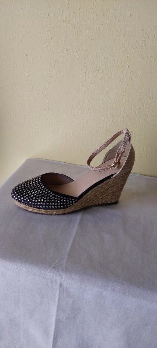 Espadrillas Nere  Zeppa Tg 40