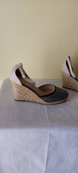 Espadrillas Nere  Zeppa Tg 40