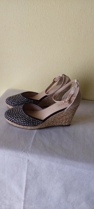 Espadrillas Nere  Zeppa Tg 40