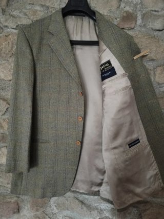Americana de hombre verde oliva, burberry x Bofill