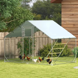 Gallinero Metálico Exterior 3x2m con Percha