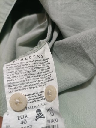 Camisa Scalpers Verde Talla L