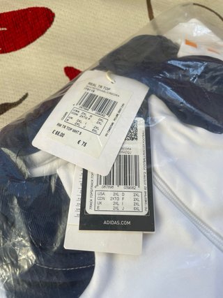 Sudadera Blanca Oficial Real Madrid Adidas OFERTA