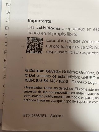 Lengua y Literatura, 1 Bachhillerato