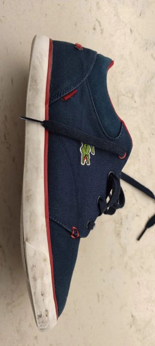 Zapatillas Lacoste Azul Marino y Rojo