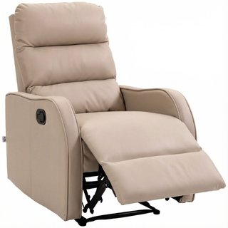 Sillón Reclinado 160° max con Reposapiés, en Piel