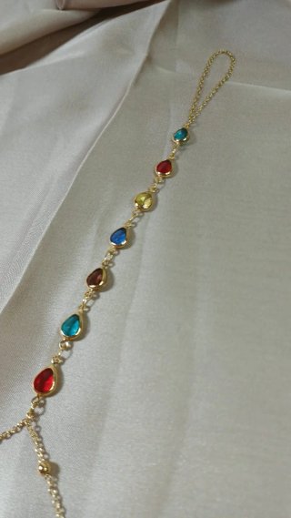 Tobillera y Pulsera de Pie Chapada en Oro