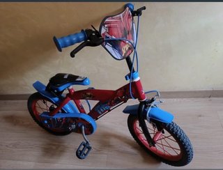 Bicicleta Spiderman 12” Roja y Azul